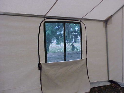 open tent window