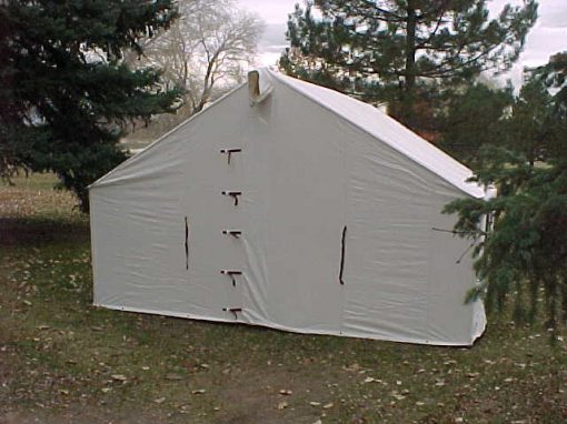 Front of wall tent